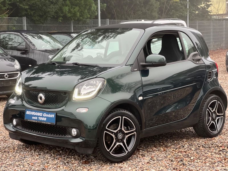Smart ForTwo *BRITISH RACING GREEN*PRIME*LEDER*90PS*PDC gebraucht ...